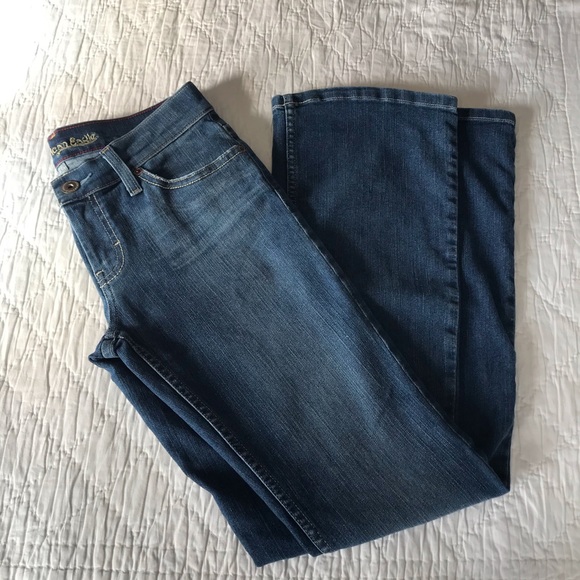 American Eagle Hipster Blue Boot Cut Jeans 4 Reg